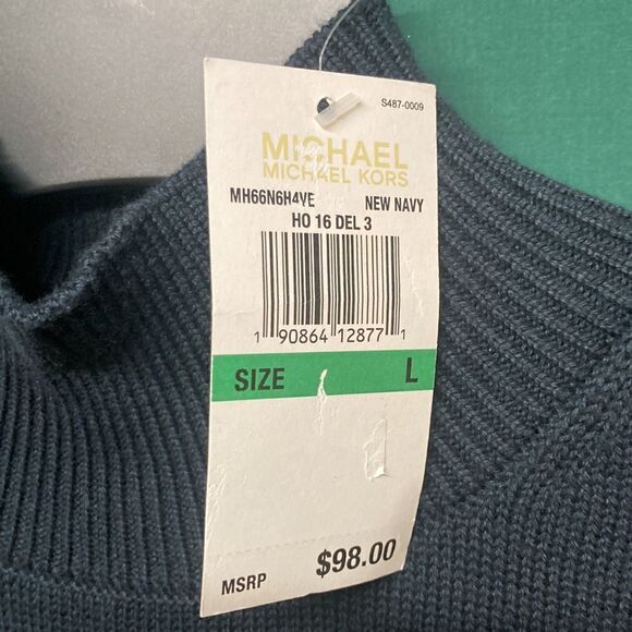 Michael Kors sleeveless sweater women’s size large NWT MSRP $98 (OKPM-10-010) - Picture 2 of 8